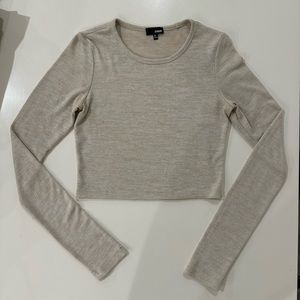 Wilfred free cropped beige basic long sleeve